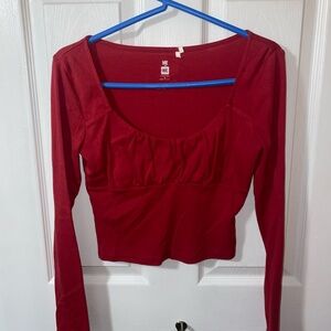 Me to We Red crop top